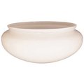 Royal Cove 3-7/8 in. Handblown White Mushroom Shade with 7-3/4 in. Fitter and 8-7/8 in. Width, 4PK 2489640